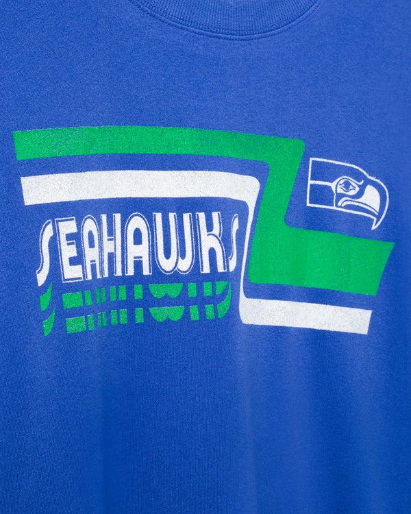 Junk Food Clothing Women's Seatle Seahawks Retro Crop Fleece Liberty