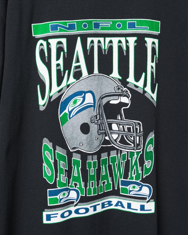 Junk Food Clothing Women's Seattle Seahawks Helmet Oversized Tee Dress Black