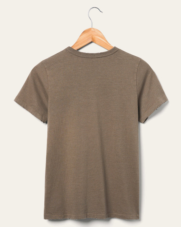 Junk Food Clothing Women's Skeleton Chopper Original Tee Washed Leather