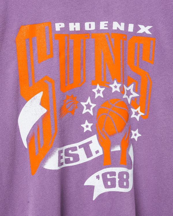 Junk Food Clothing Women's Suns Banner Vintage Tee Purple