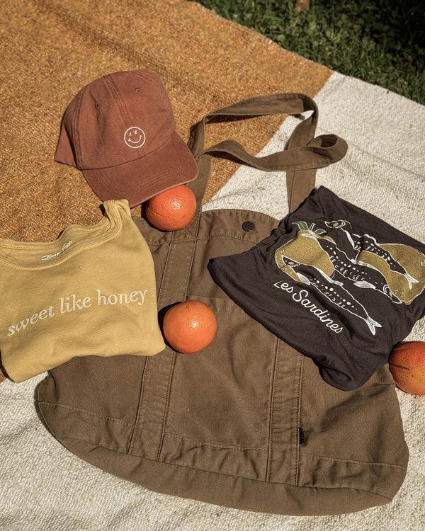 Junk Food Clothing Women's Sweet Like Honey Baby Tee Misted Yellow