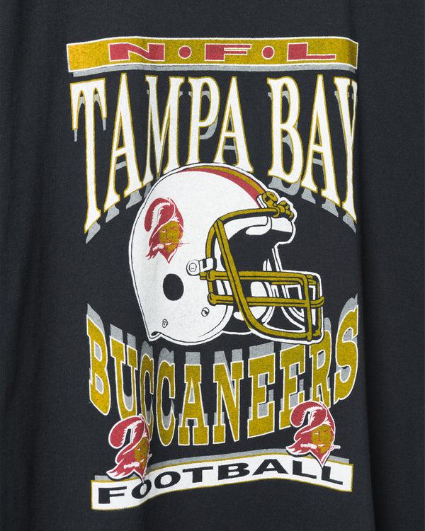 Junk Food Clothing Women's Tampa Bay Buccaneers Helmet Oversized Tee Dress Black