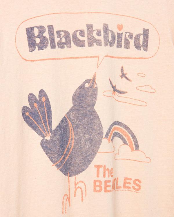 Junk Food Clothing Women's The Beatles Blackbird Original Tee