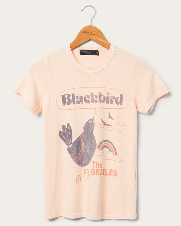 junk food clothing Women's The Beatles Blackbird Original Tee
