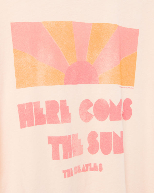 Junk Food Clothing Women's The Beatles Here Comes The Sun Easy Tee Bare