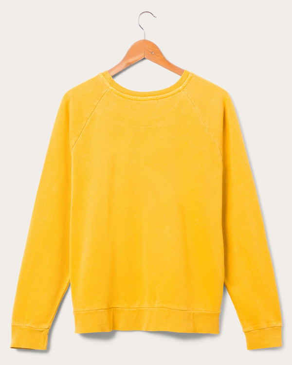 Junk Food Clothing Women's The Beatles Vintage Raglan Pullover Honey Gold