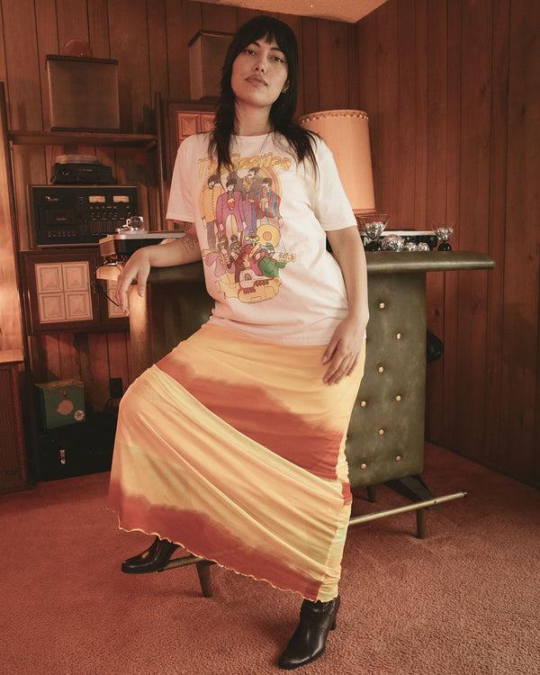 Junk Food Clothing Women's The Beatles Yellow Submarine Vintage Tee Birch