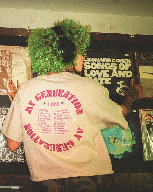 Junk Food Clothing Women's The Who 1965 Tour Flea Market Crop Tee Sand