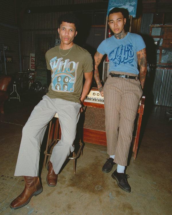 Junk Food Clothing Women's The Who American Tour '75 Original Tee Washed Indigo