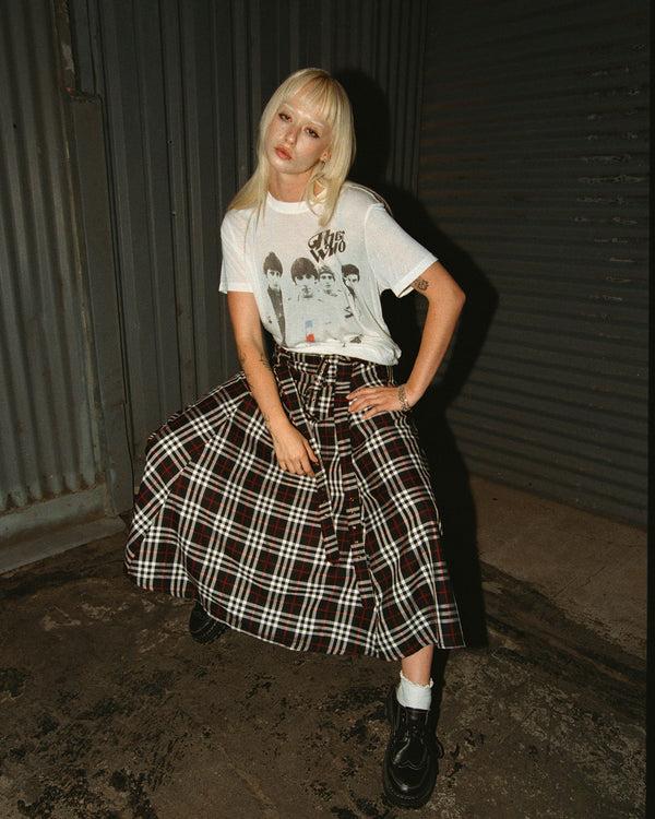 Junk Food Clothing Women's The Who Vintage Tissue Tee Vintage White