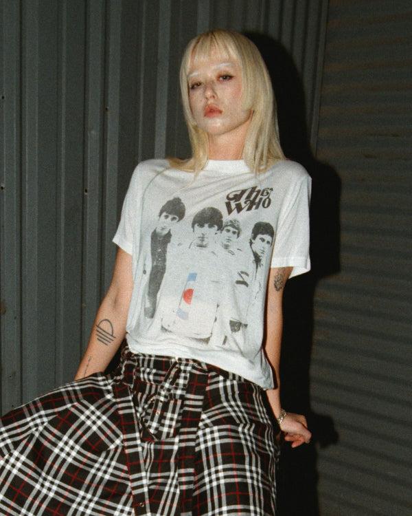 Junk Food Clothing Women's The Who Vintage Tissue Tee Vintage White