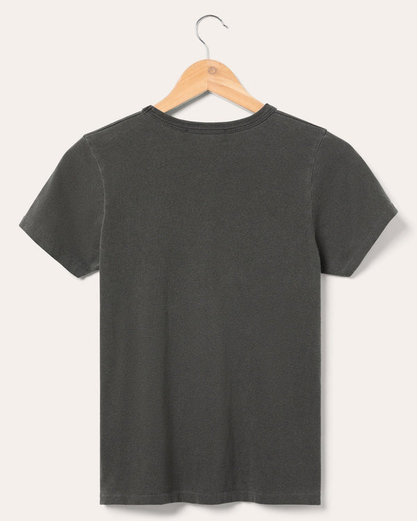 Junk Food Clothing Women's Tom Petty Rock N Roll Caravan Original Tee Vintage Black