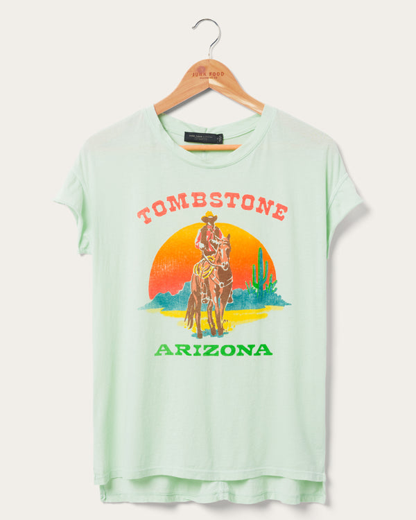 junk food clothing Women's Tombstone Arizona Easy Tee Spray