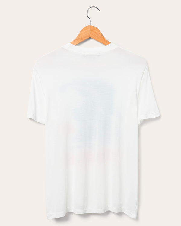 Junk Food Clothing Women's Venice CA Vintage Tissue Tee Vintage White