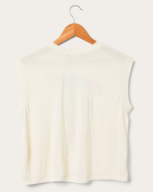 Junk Food Clothing Women's Waving Mickey Vintage Tissue Tank Birch