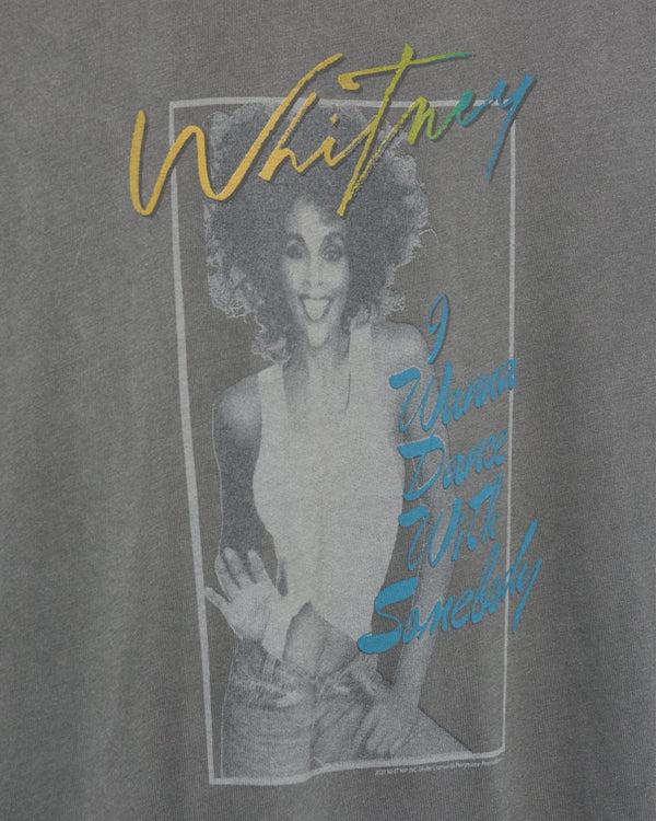 Junk Food Clothing Women's Whitney Houston I Wanna Dance Vintage Tee Vintage Black