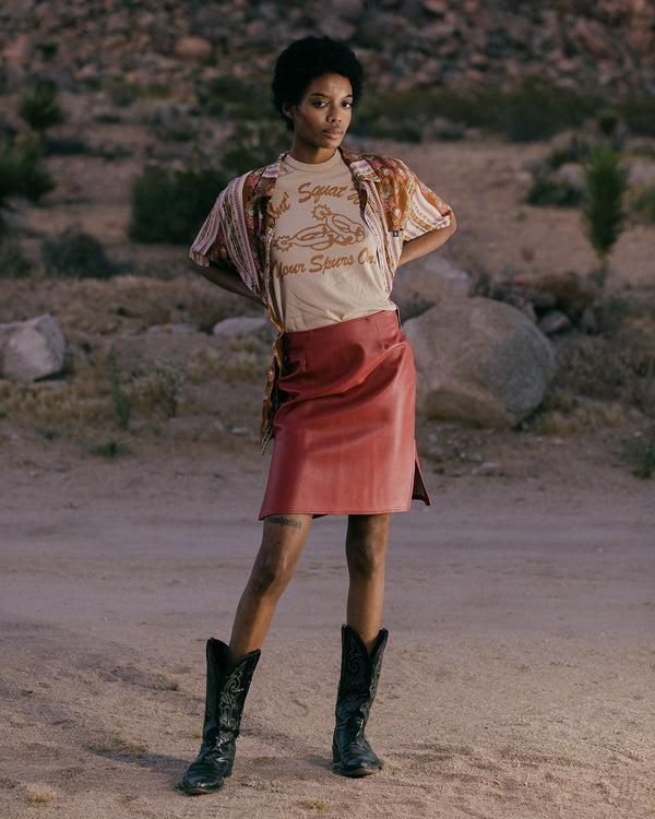 Junk Food Clothing Women's With Your Spurs On Original Tee Camel