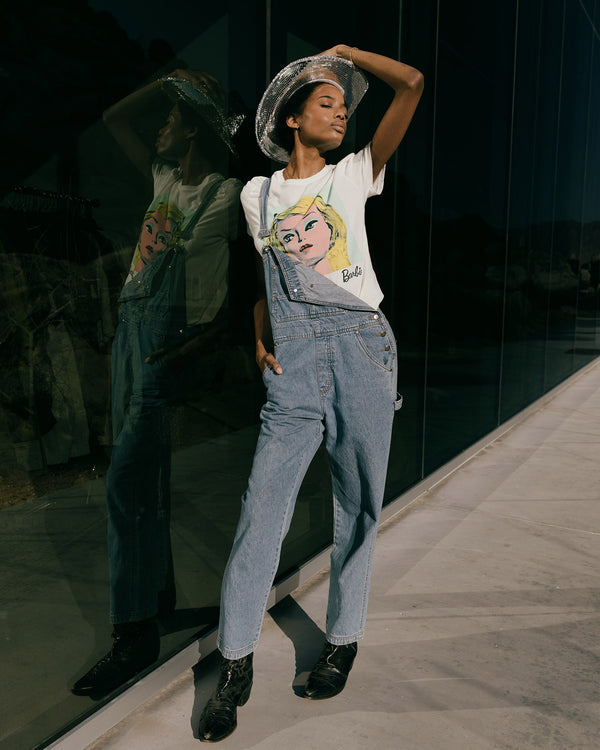 Junk Food Clothing Womens Barbie Vintage Tee Vintage White