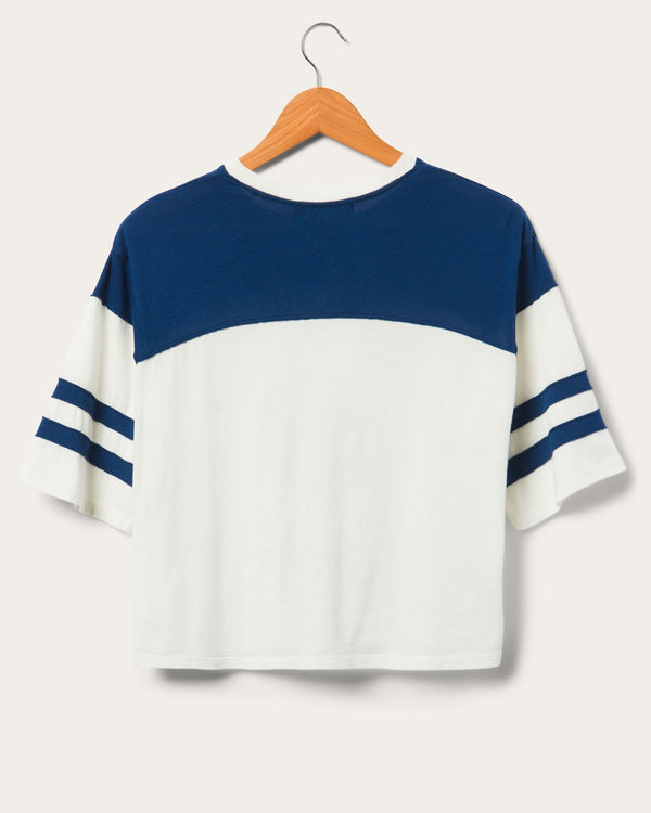 Junk Food Clothing Womens Bears Hail Mary Tee SUGAR/TRUE NAVY