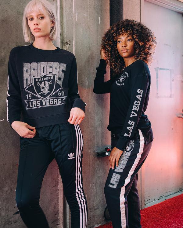 Junk Food Clothing Womens Raiders Overtime Crew True Black