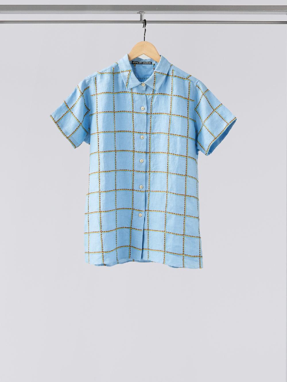 jupe by jackie Adrienne LB - Light Blue cotton linen blend