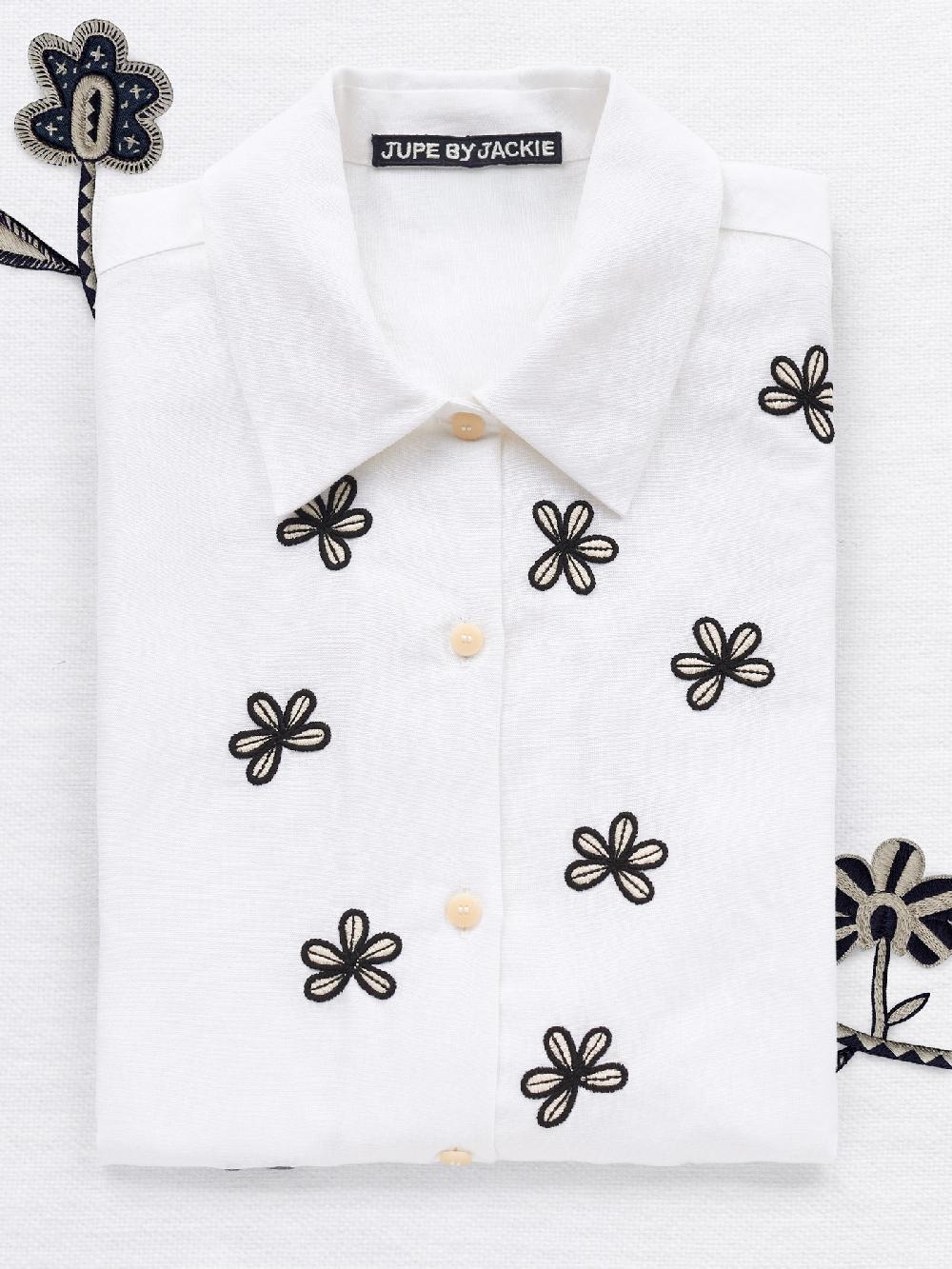 jupe by jackie Albalone II - (Off) White 51% linen 49% cotton Tops+Shirts