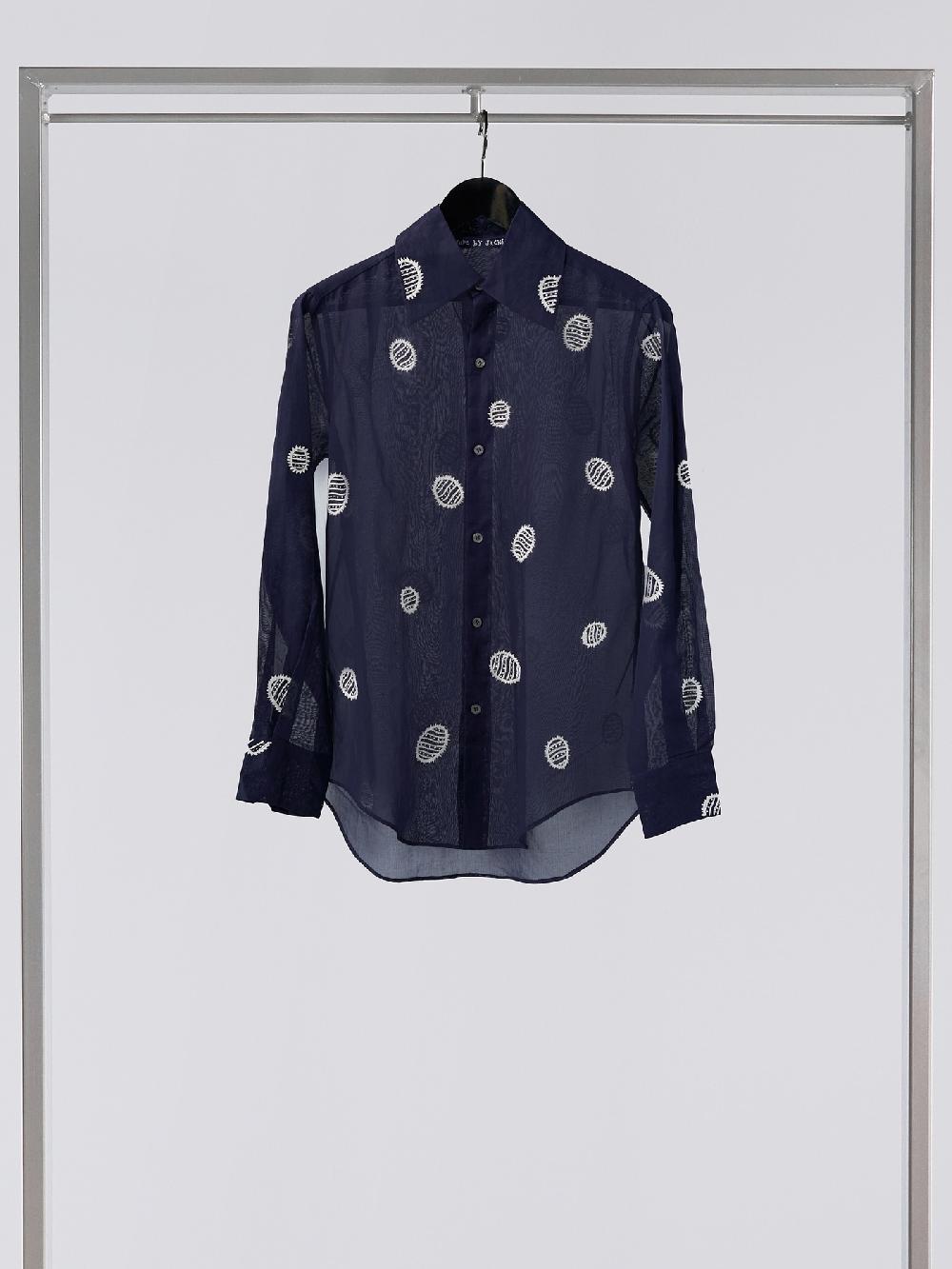 Jupe By Jackie Armador - Navy 100% Swiss Cotton Voile Less