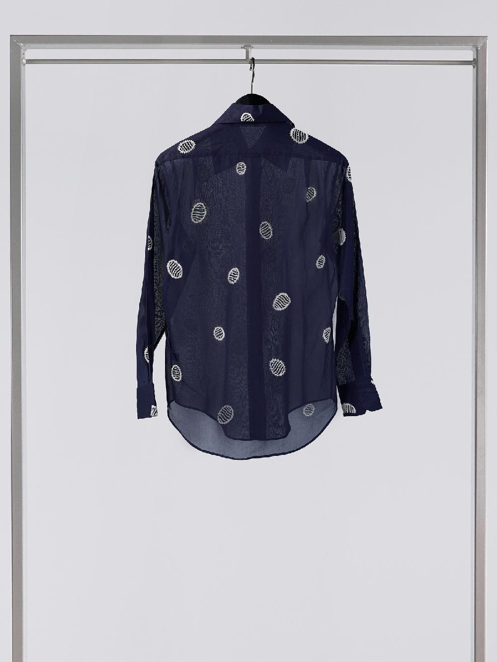 Jupe By Jackie Armador - Navy 100% Swiss Cotton Voile Less