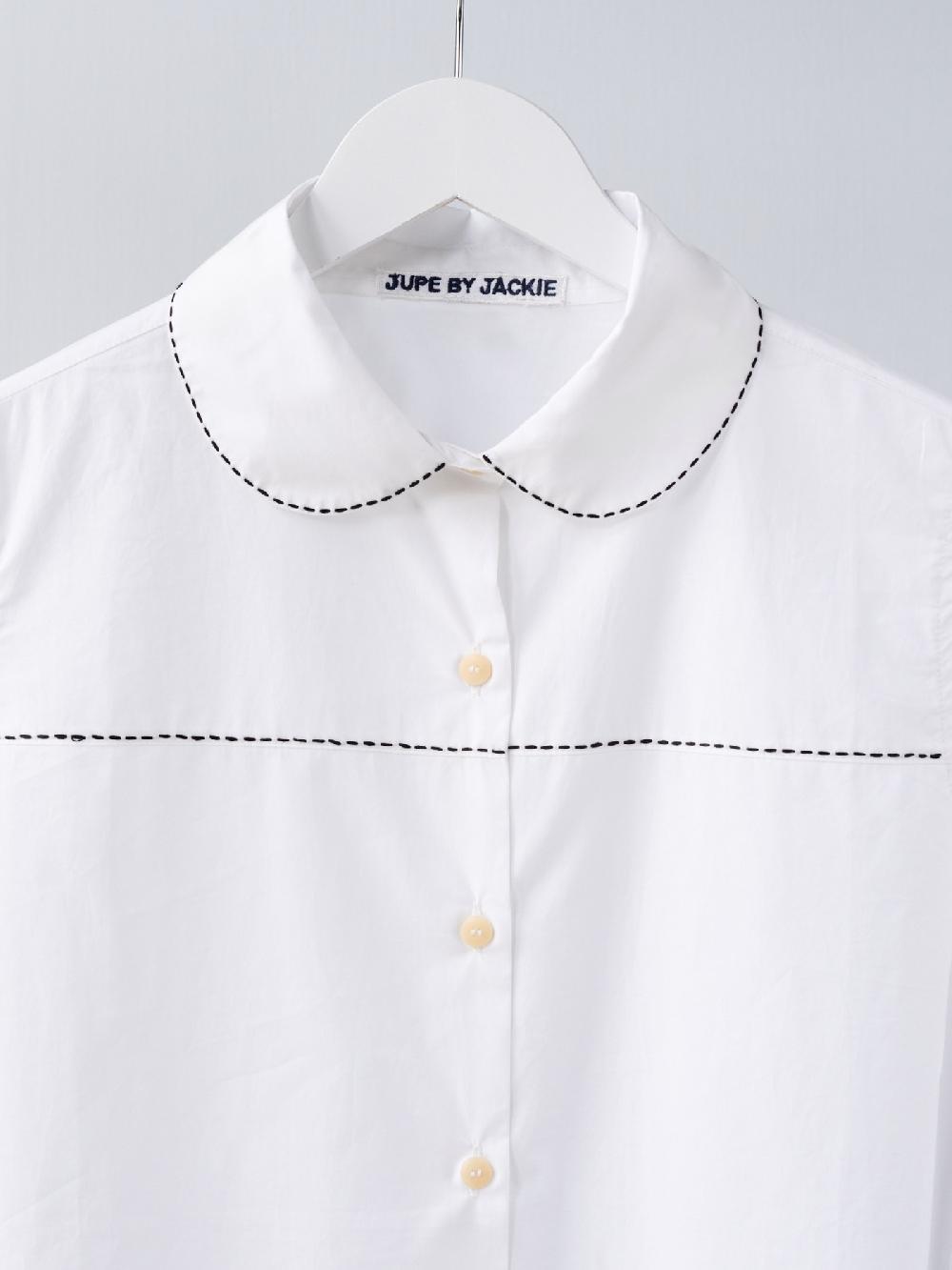 Jupe By Jackie Boku - (Off) White 100% Cotton Tops+Shirts