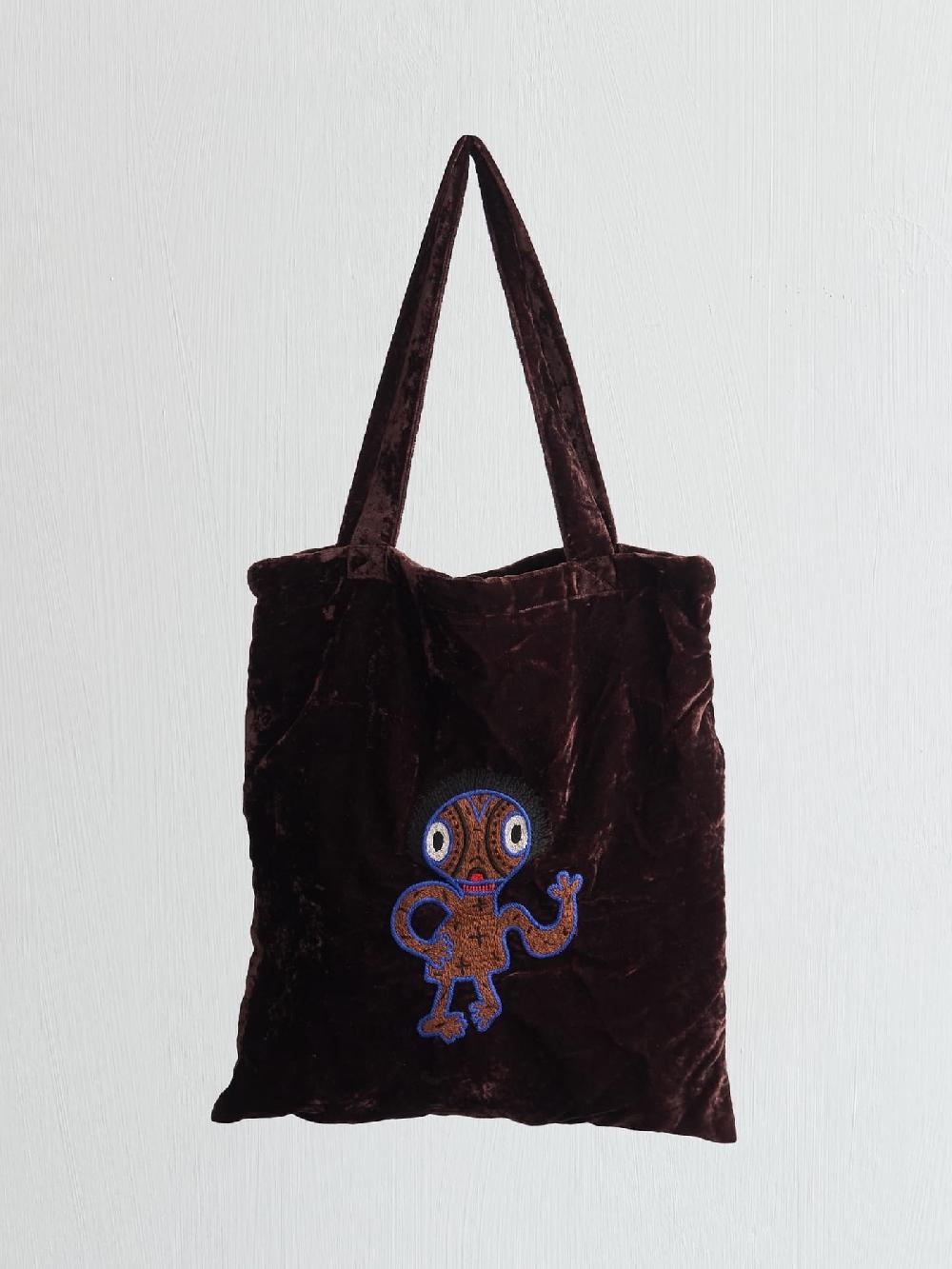 jupe by jackie Caput - Brown 100% silk velvet Character