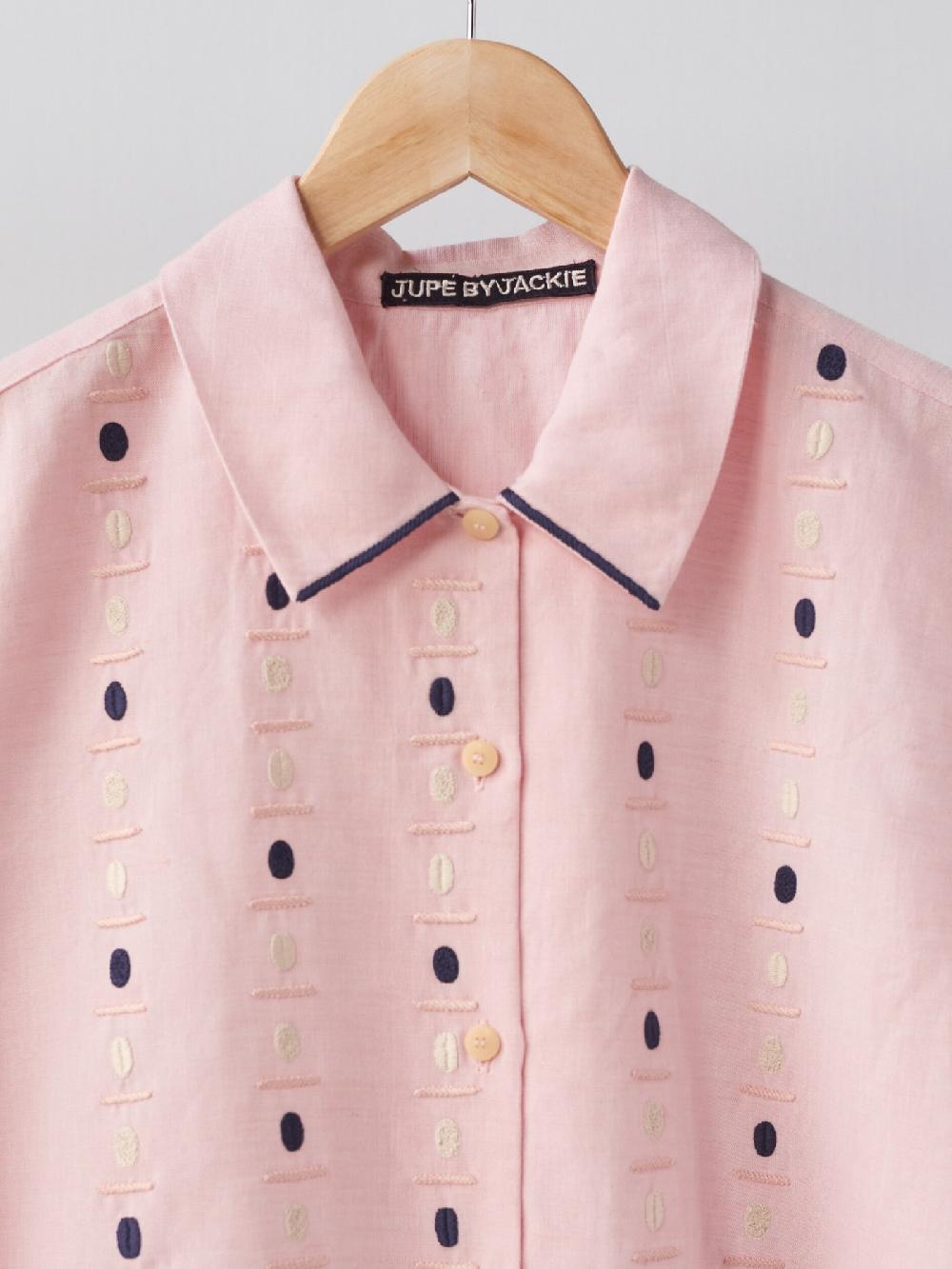 Jupe By Jackie Cepa Pink II - Pink Cotton Linen Blend