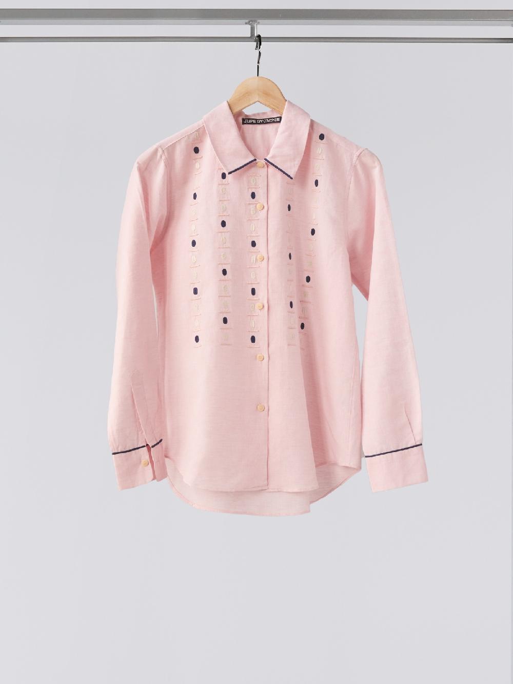 jupe by jackie Cepa Pink II - Pink cotton linen blend