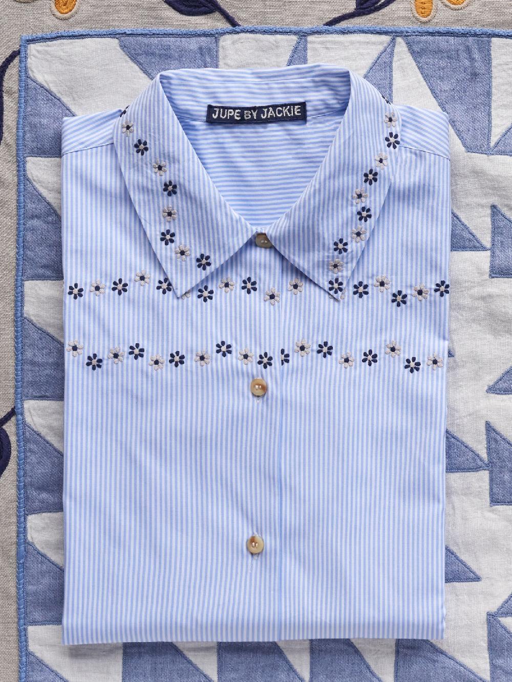 Jupe By Jackie Chicago - Light Blue 100% Cotton Tops+Shirts