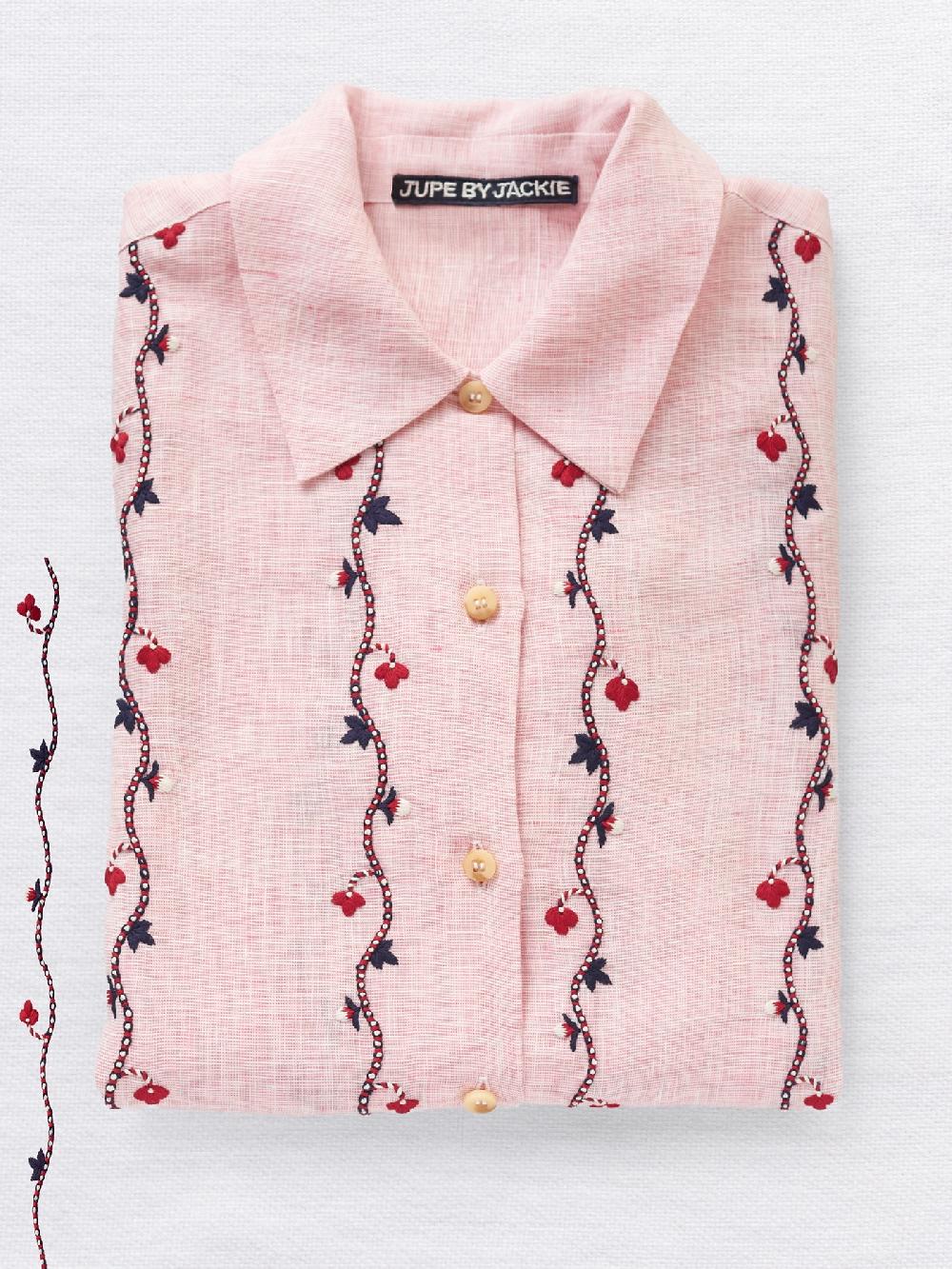 jupe by jackie Clarion - Red 51% linen 49% cotton Tops+Shirts