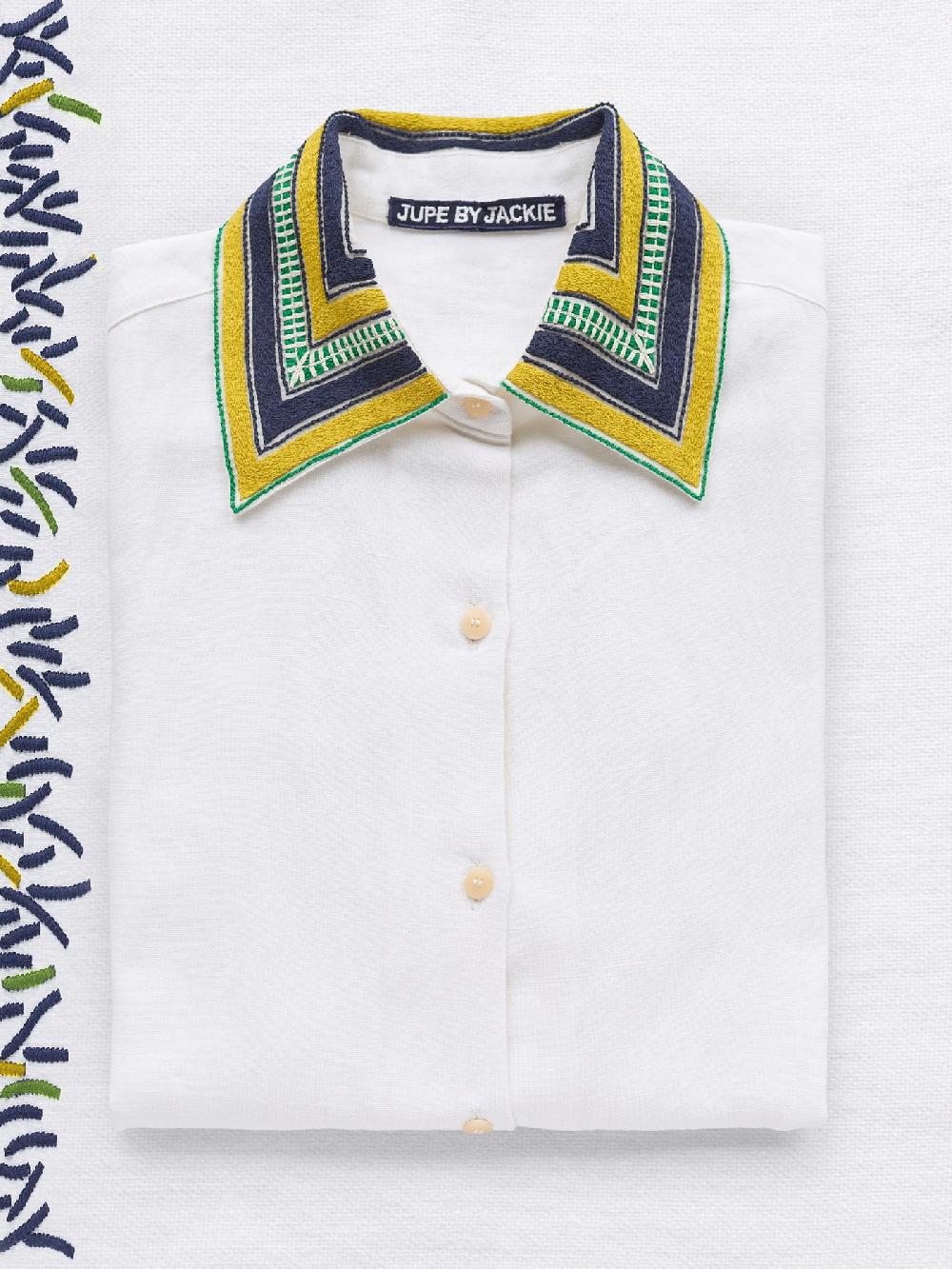 jupe by jackie Concord - (Off) White 100% linen Tops+Shirts