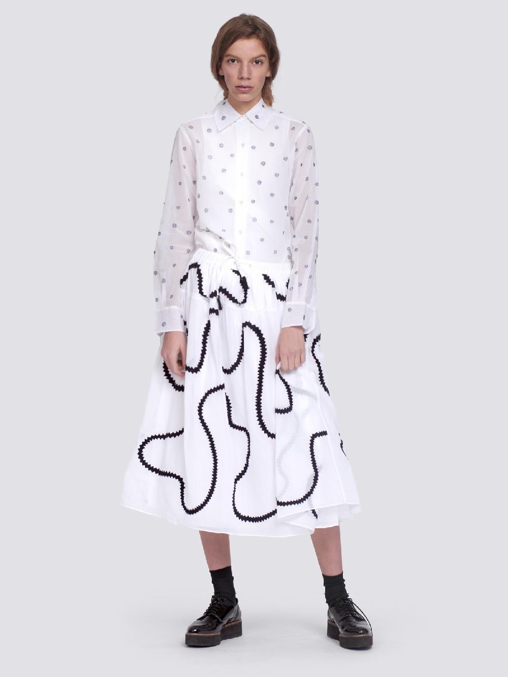 Jupe By Jackie Covent - (Off) White 100% Swiss Cotton Voile