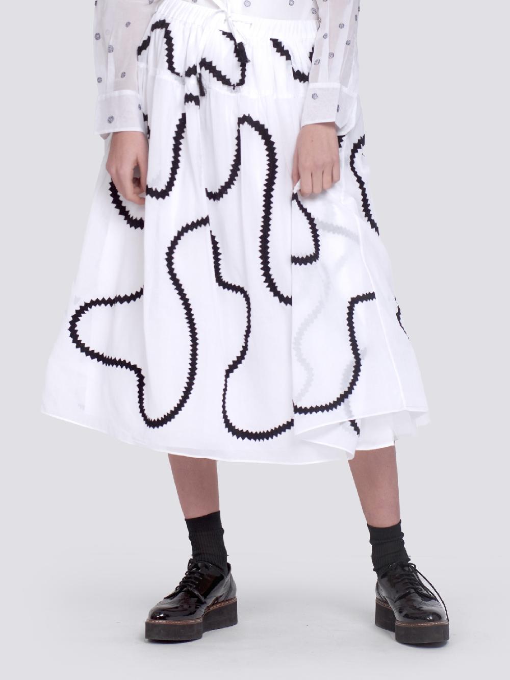 Jupe By Jackie Covent - (Off) White 100% Swiss Cotton Voile