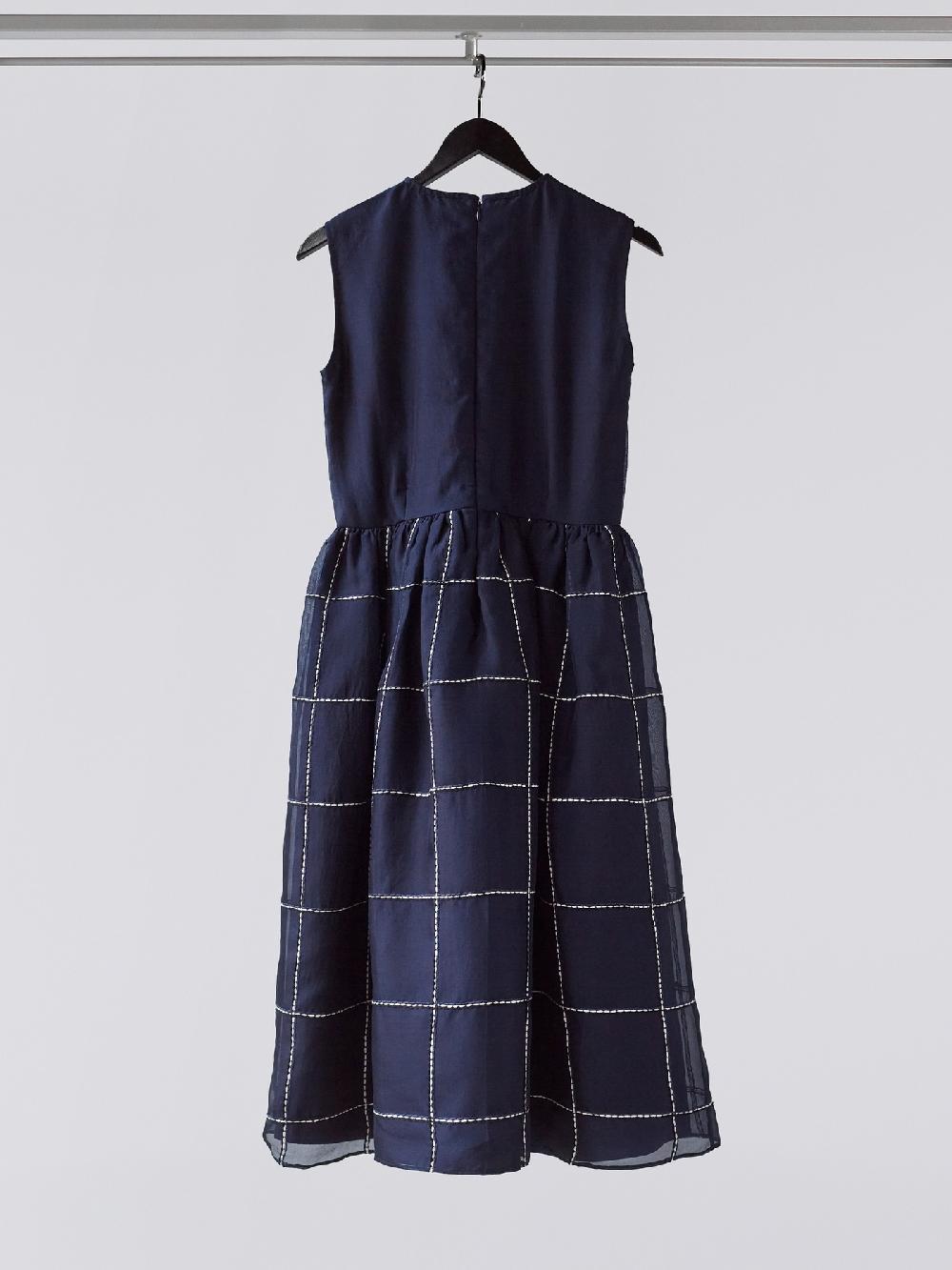 Jupe By Jackie Evy Dr. - Navy 100% Silk Organza Dresses