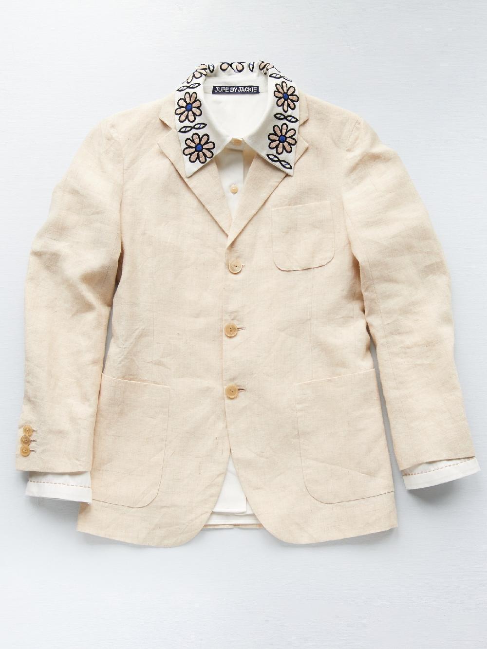 jupe by jackie Fargo Sh - (Off) White cotton linen blend Tops+Shirts