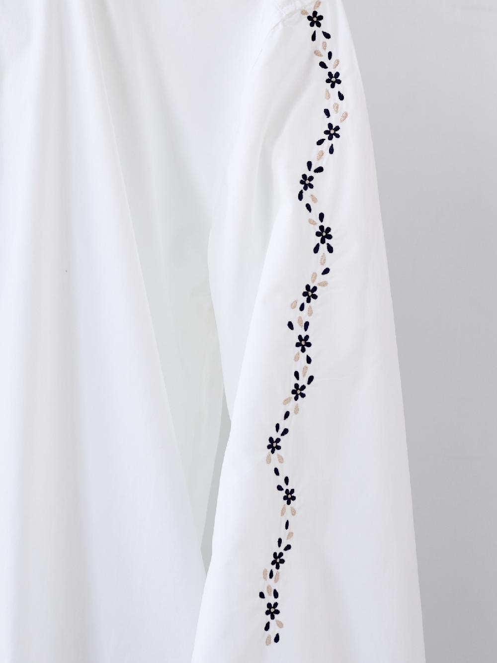 Jupe By Jackie Fayal - (Off) White 100% Cotton Poplin Long Sleeves Tops+Shirts