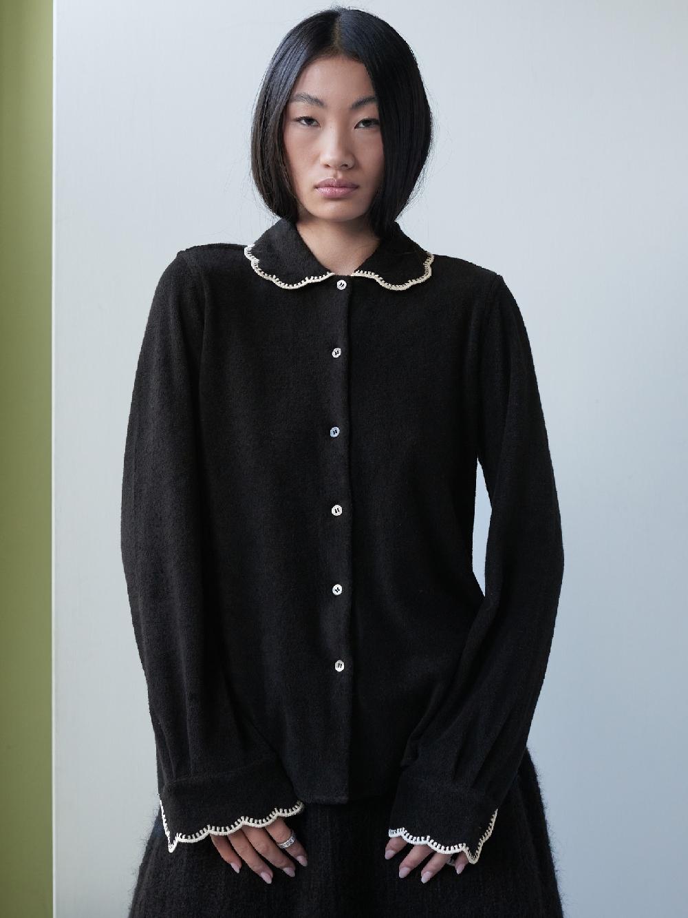 jupe by jackie Firefly - Black cotton jersey Tops+Shirts