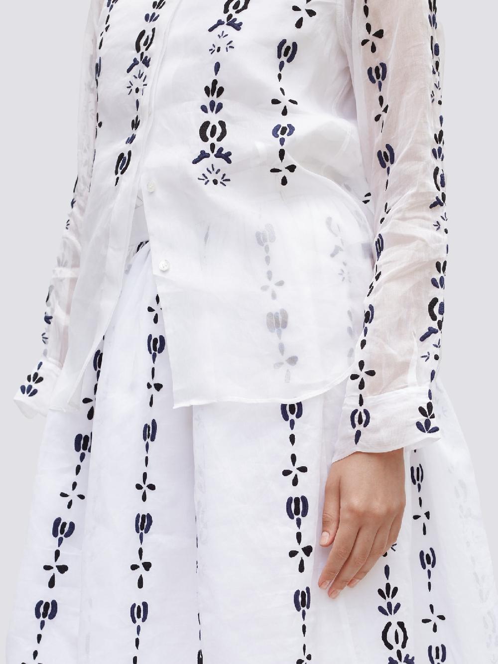 Jupe By Jackie Gagosian Sk - (Off) White 100% Cotton Organdie