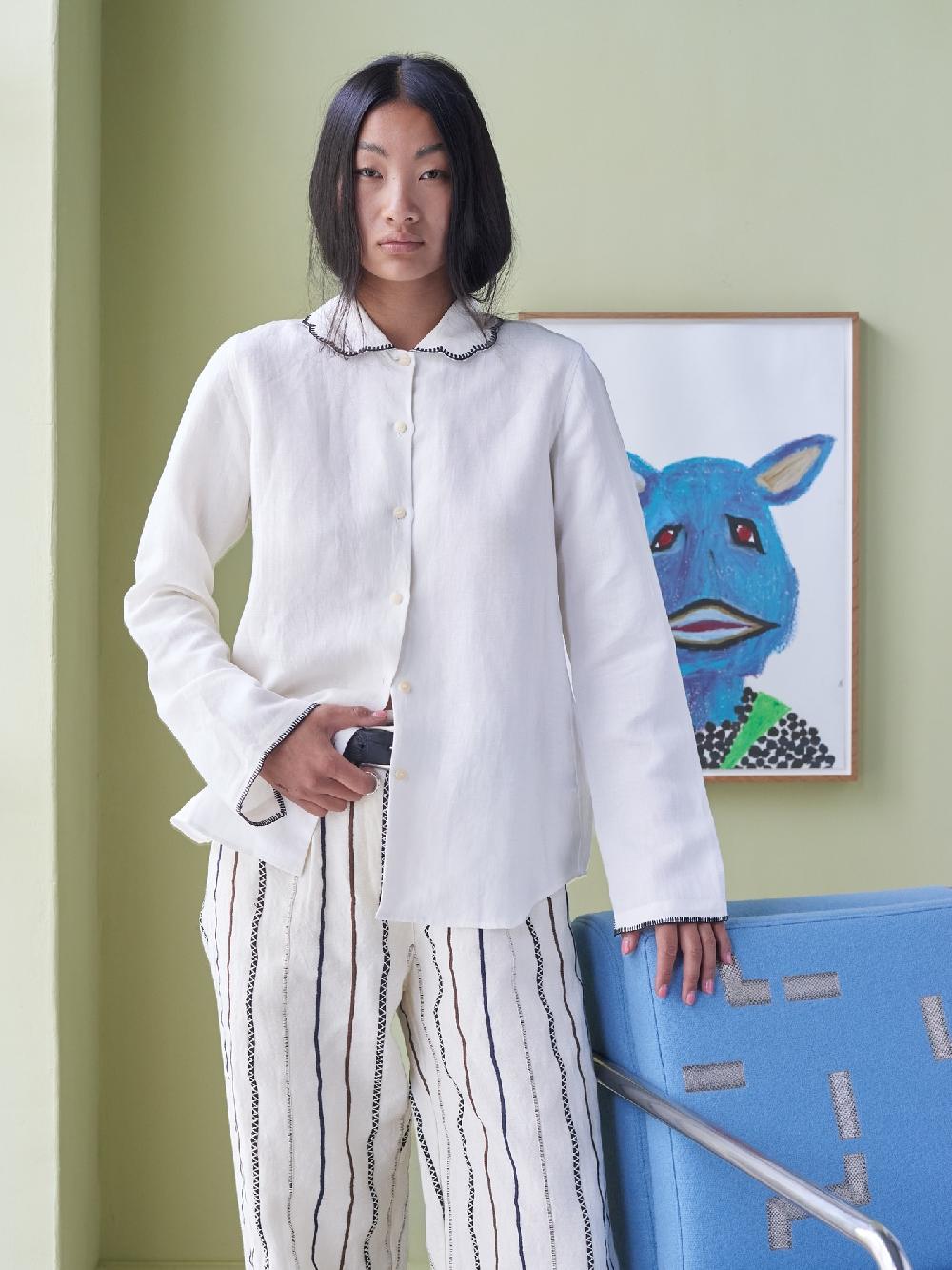 jupe by jackie Galster - (Off) White cotton linen blend