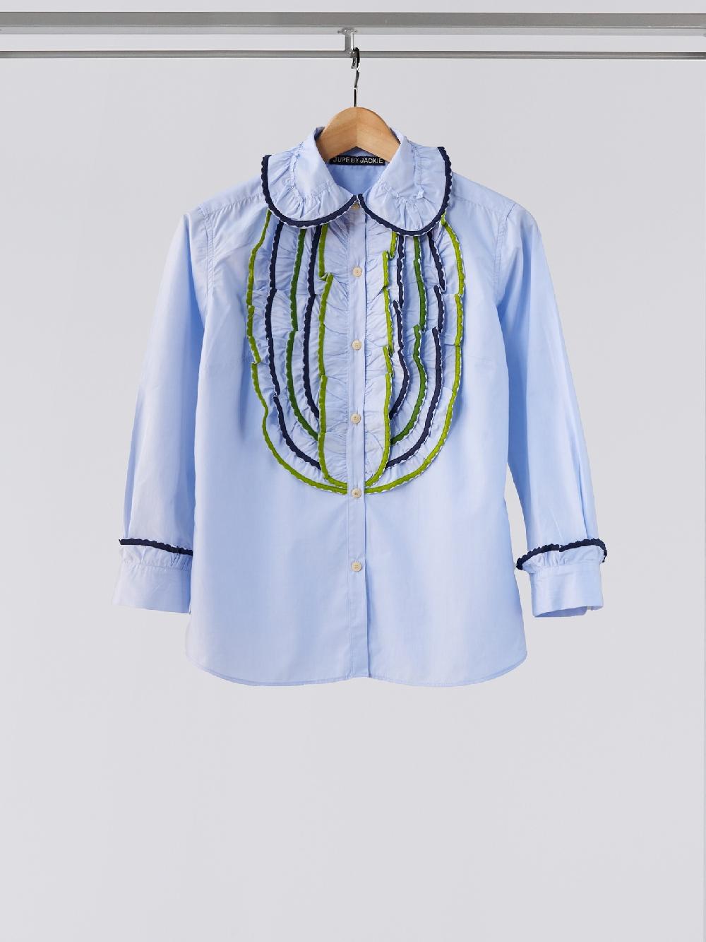 jupe by jackie Gloren - Light Blue 100% cotton poplin Tops+Shirts