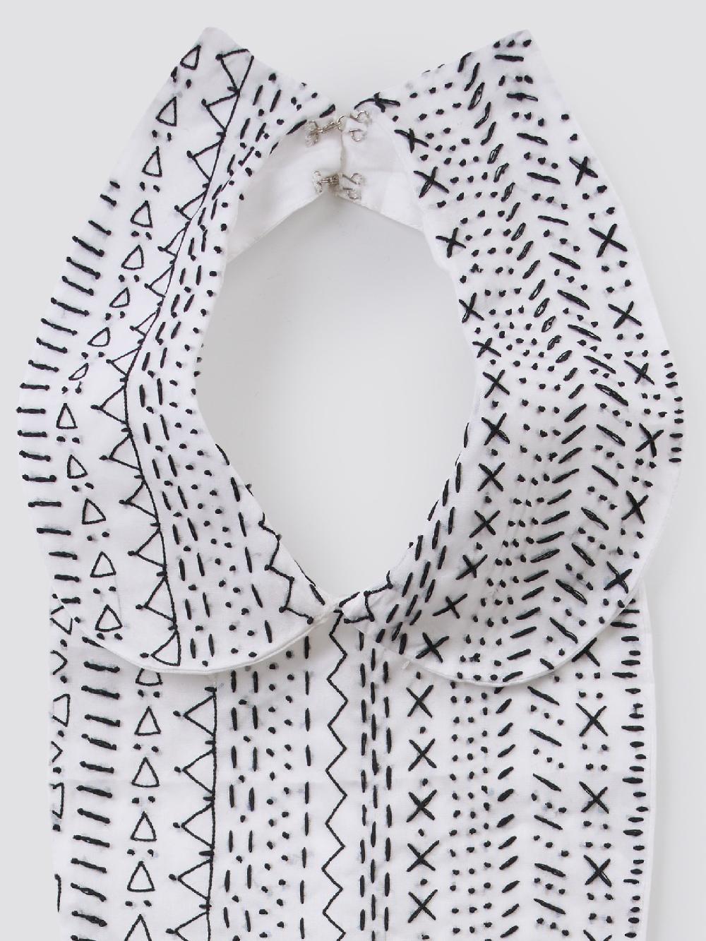 Jupe By Jackie Grigi - (Off) White 100% Swiss Cotton Organdie Collars