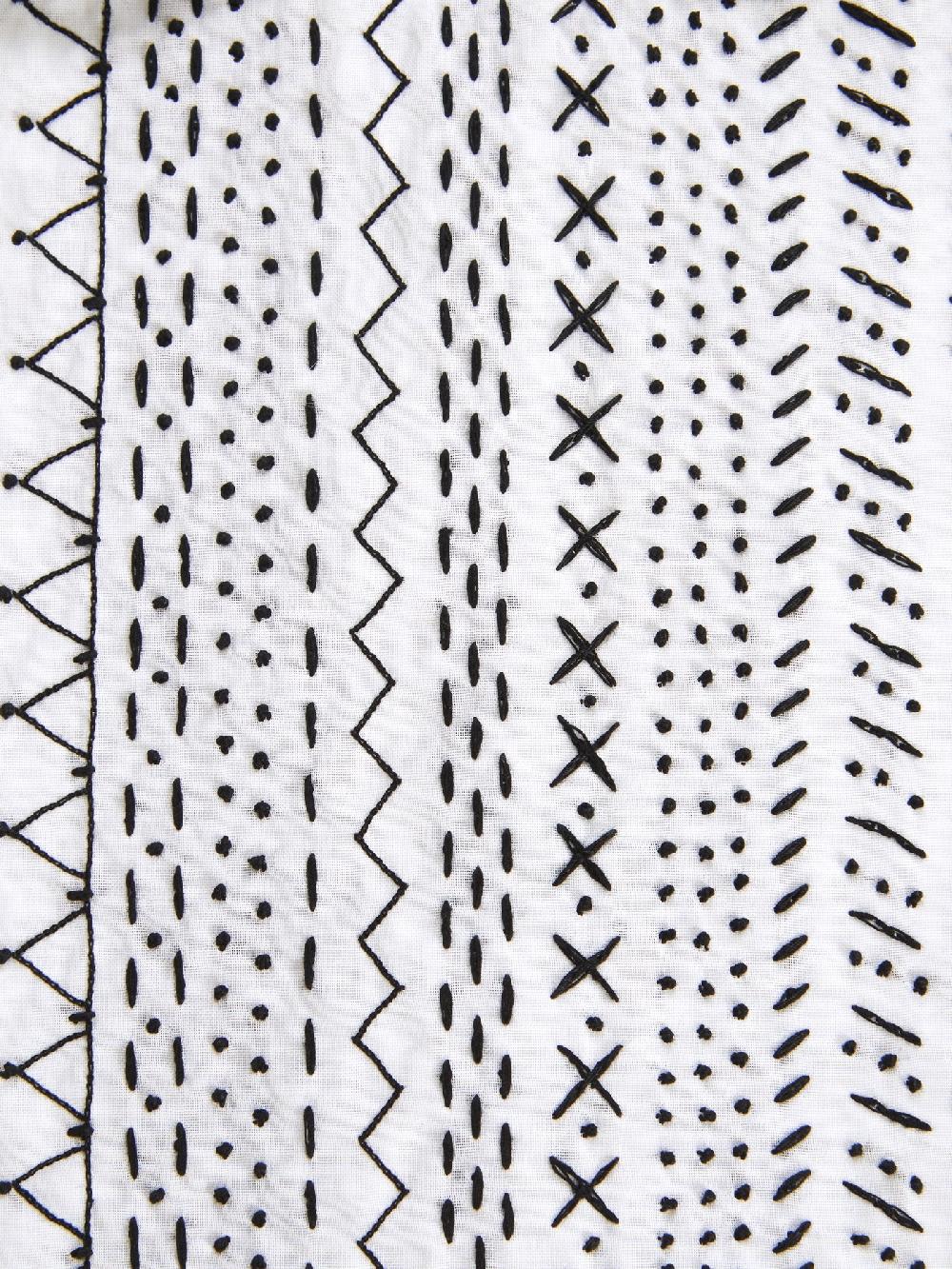 Jupe By Jackie Grigi - (Off) White 100% Swiss Cotton Organdie Collars