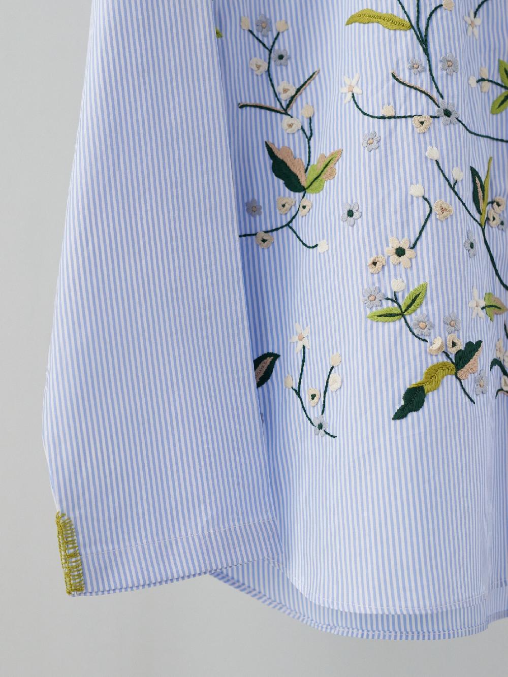 Jupe By Jackie Hella - Light Blue 100% Cotton Poplin Tops+Shirts Green