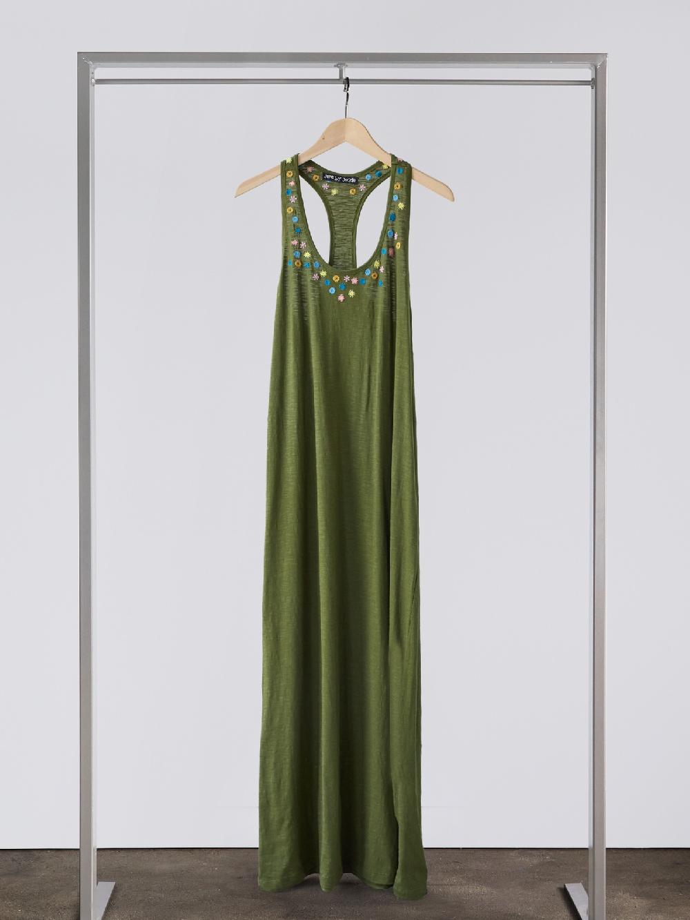 Jupe By Jackie Hertali Dr. - Green 98% Cotton 2% Elastine