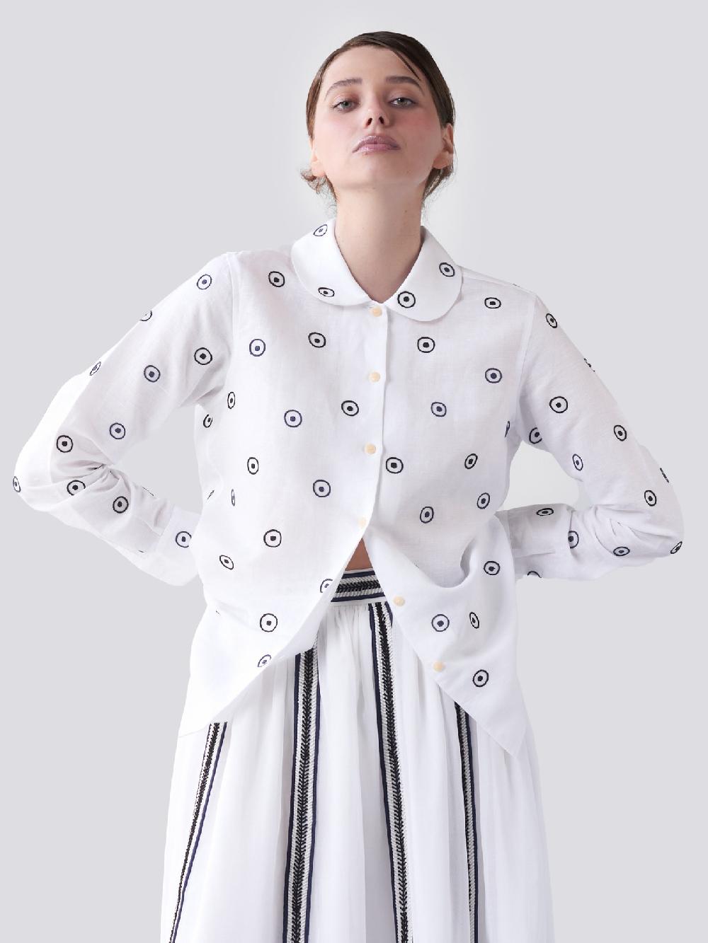 Jupe By Jackie Hollet Sh - (Off) White Cotton Linen Blend