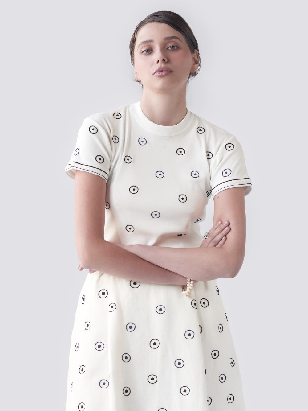 jupe by jackie Hollet T - (Off) White 98% cotton 2% elastine